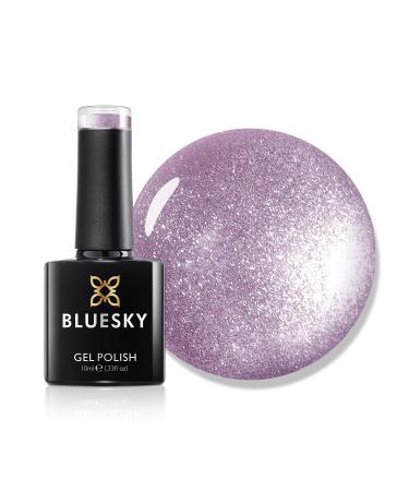 Bluesky 5D Cat Eye Gel Nail Polish Magnetic Queen Mary SW06 Purple Glitter 10ml Queen Mary 1pc (1 pack)
