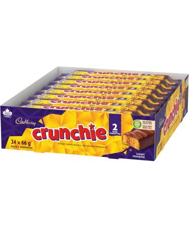 Cadbury Crunchie King Size Chocolatey Candy Bars 66 g (Pack of 24) - Buy Online on GoSupps.com