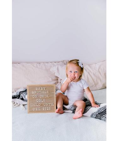 Pearhead Classic Wooden Letterboard for Home D cor and Baby Announcement - Natural Wood Milestone Moments Photo Prop - Buy Online on GoSupps.com