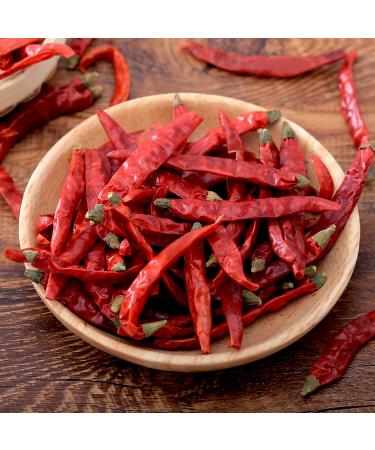 Yimi Whole Dried Chilies 5.3oz - Chinese Red Chili Pepper for Hot Chili Oil and Hotpot - Organic, Non-GMO, Gluten-Free - Perfect Halloween Gift - Buy Online on GoSupps.com