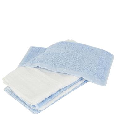 Blossom Aster Bamboo Baby Washcloths - 6 Pack - Ultra Soft - Absorbent Towels for Baby's Sensitive Skin - Blue - 10x10 - Infant Newborn - Buy Online on GoSupps.com
