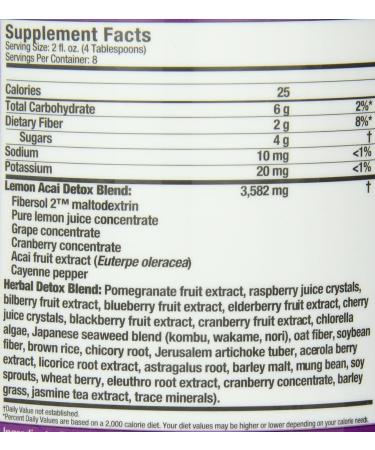 Nutrition Works Acai & Lemon 48 Hour Detox - 16oz Bottle - Buy Online on GoSupps.com