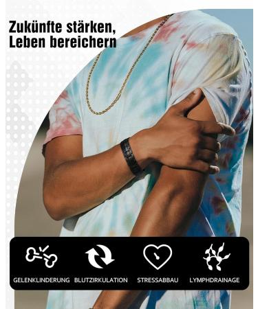 JECANORI MAGNETAM BON Men s Titanium Bracelet | Health Benefits & 3500 Gauss Ultra Strong Magnets | Energetix Magnetic Jewelry - Buy Online on GoSupps.com