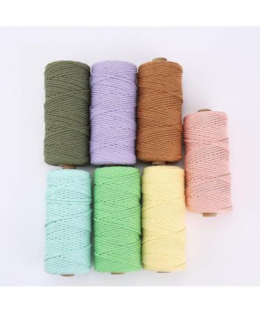Meat Pink Macrame Cord 3mm x 109Yards - Colored Cotton Rope for Crafts, Wall Hanging, Plant Hangers - Colorful Cotton Twine for Knitting and Decorative Projects - Buy Online on GoSupps.com