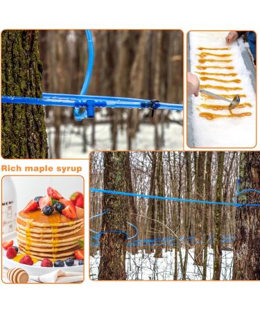 HolyMaji 100FT Maple Syrup Tubing Drop Lines Extractors Food Grade Maple Syrup Tapping Vacuum Tube Tree Sap Collection Hose Supplies for Organic Maple Syrup 100' - Buy Online on GoSupps.com