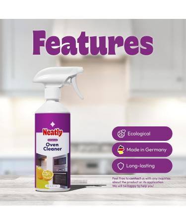 Neatly Oven Cleaner & Grill Cleaner 500ml - Strong Oven Cleaner Spray: Stove Top Cleaner Oven Glass Cleaner & Barbecue Cleaner - Ideal Oven Cleaner Heavy Duty For Effective Results - Buy Online on GoSupps.com