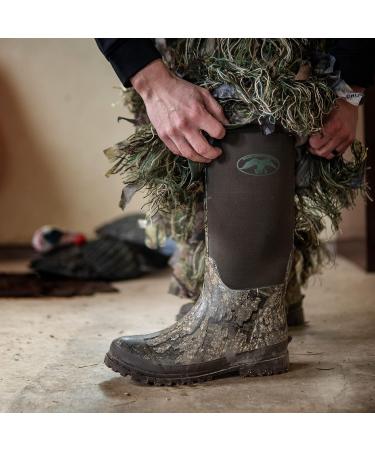 Duck Commander Rubber Men's Hunting Boot | Waterproof & Lightweight Camo Boots | Durable Neoprene Material | Rubber Sole for Traction | 11 Canteen/Realtree Timber - Buy Online on GoSupps.com