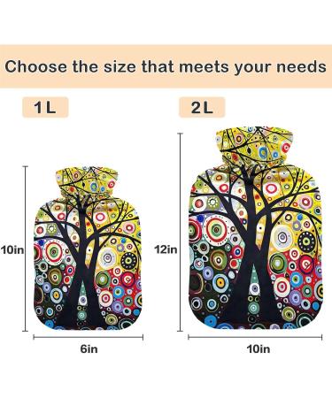 Buy Naanle Tree of Life Heat Bottle - Transparent Hot Water Bottle & Hand/Foot Warmer for Pain Relief | 1L Cold & Heat Therapy - Buy Online on GoSupps.com