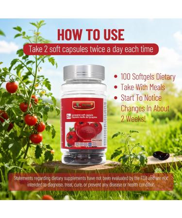 Wins Town Lycopene Softgel Capsule 500mg Super Vegetable Tomato Supplement Extract Supports Heart Prostate & Skin Health 100 Count - Buy Online on GoSupps.com