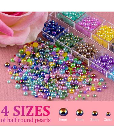 4800 Pcs Flat Back Rhinestone & Pearls Kit - Nail Art & Craft Supplies with Pickup Pencil and Tweezer - Buy Online on GoSupps.com