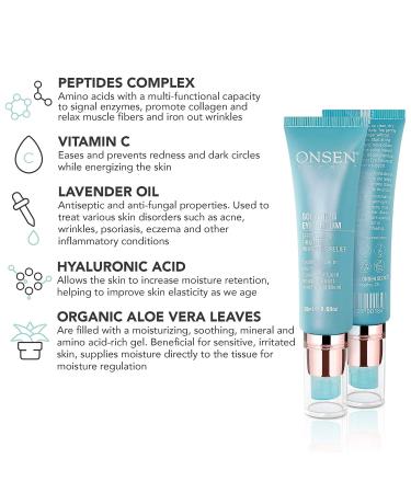 Japanese Hot Spring Minerals Under Eye Serum - Anti Aging, Dark Circle & Wrinkle Treatment 0.68 oz - Buy Online on GoSupps.com