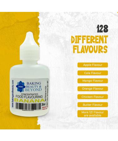 Baking Beauty and Beyond Concentrated Food Flavouring Oil - Dozen of Professional Quality Food Grade Flavouring Oil for Candy Making Baking Cooking Lip Balm and Lip Gloss - Banana (50ml) - Buy Online on GoSupps.com