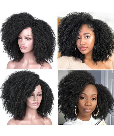 Lady Miranda Afro Short Kinky Synthetic Curly Wigs for Black Women - Natural and Stylish - Buy Online on GoSupps.com