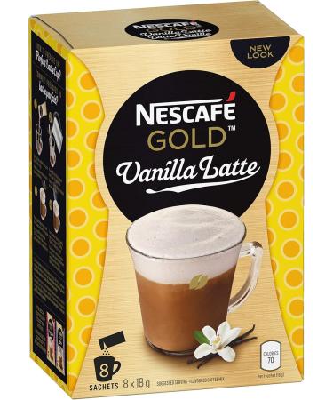 NESCAF Gold Cappuccino Instant Coffee Cappuccino Satchets Cappuccino Flavoured Coffee - Pack of 6 48 Sachets & Gold Vanilla Latte Instant Coffee 6 Pack 48 Sachets - Buy Online on GoSupps.com