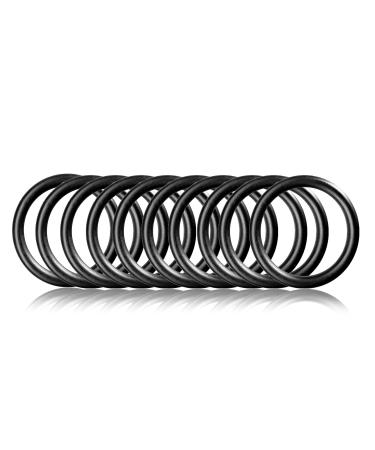 O-Ring made of steel L 10 Set DIY dog leash/dog neck band non-rusting ideal with Paracord 550 welded color: black matt 10 pieces black 32mm inside