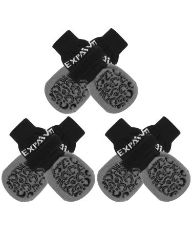 Expawlora dogs Anti -slip - Pfot protection for dogs with adjustable straps better traction control for interior areas on wooden floors soft and elastic fabric in black size S S black - Buy Online on GoSupps.com