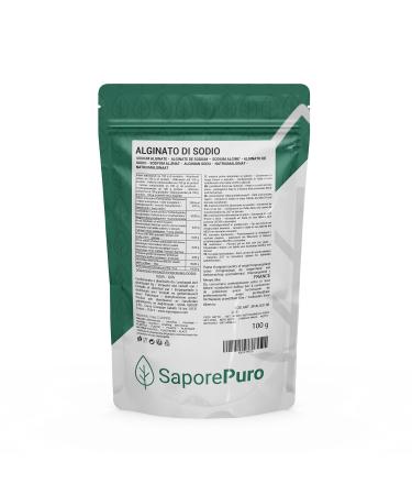SODIUM ALGINATE - Food Thickener and Gelling Agent - High Quality - 100 GR 100 g (Pack of 1) - Buy Online on GoSupps.com