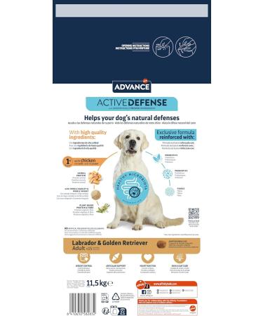 Advance Labrador - Adult Dog Food with Chicken - 11.5kg - Buy Online on GoSupps.com