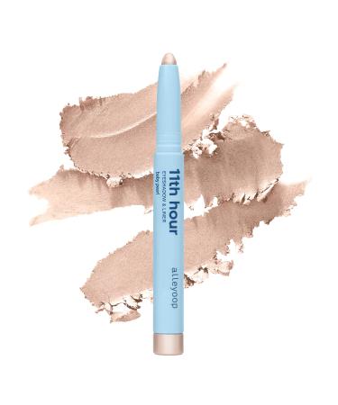 ALLEYOOP 11th Hour Cream Eye Shadow Sticks - Baby Pearl (Shimmer) - Award-winning Eyeshadow Stick - Smudge-Proof and Crease Proof for Over 11 Hours - Easy-To-Apply and Compact for Travel  0.05 Oz