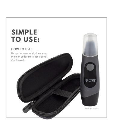 Travel Case for ToiletTree Professional Nose Hair Trimmer - Water Resistant & Heavy Duty Gray (Case - Buy Online on GoSupps.com