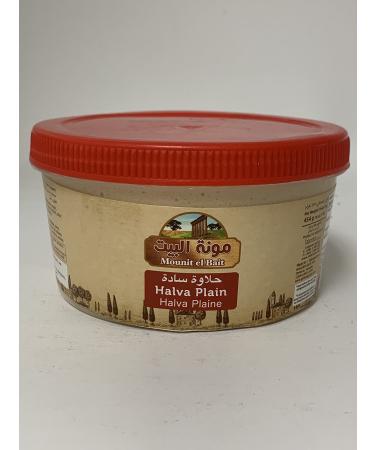 MOUNIT EL BAIT Halva 454g | Halwa | Halawe | authentic middle eastern halva | Sweet Tahini Treat | Decadent and Creamy | Real Chocolate | Made from Sesame Seed Paste | Authentic Superfood