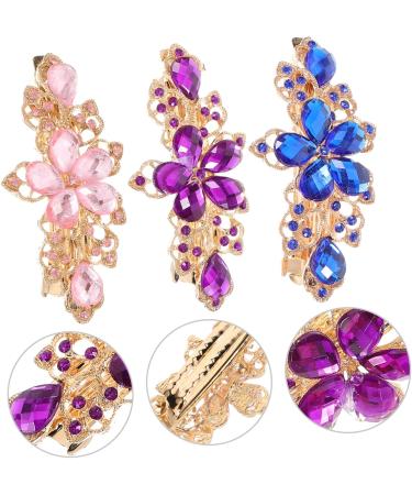 Beaupretty Pink womens barrettes for hair barrettes for women hair clip for women pink hair clips blue hair clips hair claw clips for women women's hair clips Miss spring clip Crystal - Buy Online on GoSupps.com