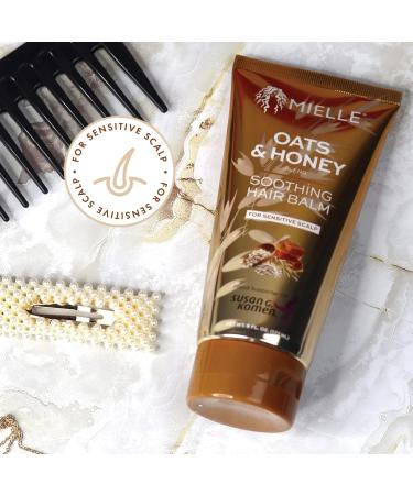 Mielle / Oats & Honey / Soothing Hair Balm - for Sensitive Scalp 6oz / (Pack of 1) - Buy Online on GoSupps.com