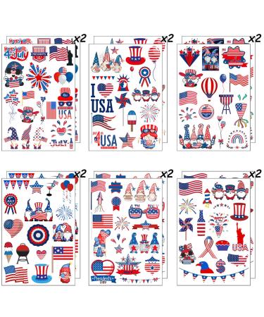 4th of July Temporary Tattoos for Kids & Adults - Patriotic Party Supplies & Decorations - Buy Online on GoSupps.com