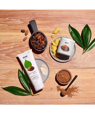 NOW Foods Cocoa Butter with Jojoba Oil - Multi-Purpose Moisturizer 6.5 oz | Nourishing Skin Care for All | International Shipping Available - Buy Online on GoSupps.com