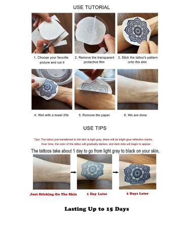 Kotbs Mermaid Whale Shark Semi-Permanent Tattoos | Plant-Based Ink | Waterproof Fake Tattoo Stickers | Long-Lasting | Adults & Kids - Buy Online on GoSupps.com