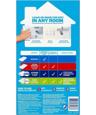 Mr. Clean Magic Eraser Extra Durable Cleaning Pads for Shoes, Bathrooms, & Showers - 4 Count Pack - Buy Online on GoSupps.com