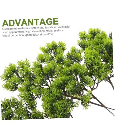 ABOOFAN 25 Pcs Simulated Pine Leaves Xmas Pine Branches Party Adornment Preserved Eucalyptus Halloween Wreath Branches Faux Plant Green Pine Needles Home Goods Decor Plastic Thuja Leaf Dark Greenx5pcs mediumx5pcs - Buy Online on GoSupps.com