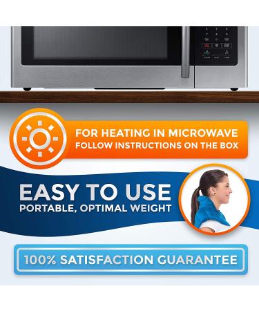 Herbal Aromatherapy Neck and Shoulder Wrap for Instant Tension Relief - Migraines, Headaches, Arthritis - Deep Muscle Relaxation - Buy Online on GoSupps.com