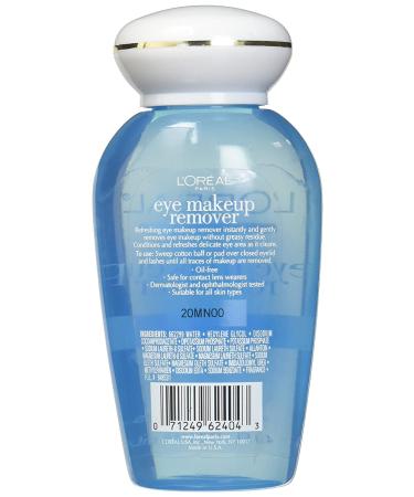 L'Oreal Paris Oil-Free Eye Makeup Remover 4 Fl Oz (Pack of 3) - Gentle & Effective Formula - Buy Online on GoSupps.com
