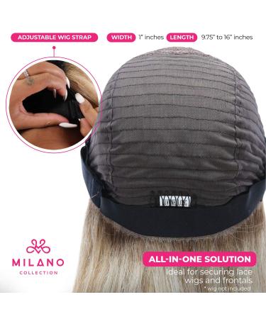 Milano Collection 3 Pack No-Slip Adjustable Wig Straps for Glueless Installs - Black - Buy Online on GoSupps.com