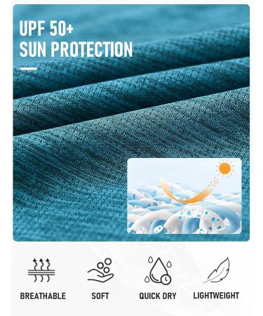 MoFiz Women's UPF 50+ Sun Protection Lightweight Hoodie Jacket Zip Up Sea Blue Medium - Buy Online on GoSupps.com