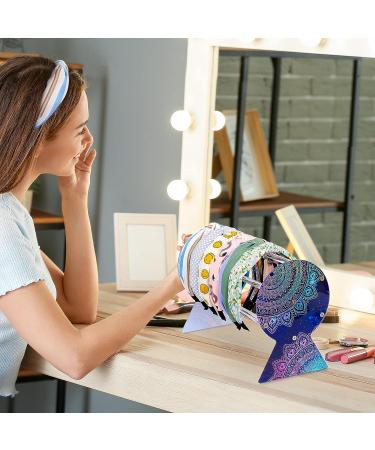 Acrylic Headband Holder Organizer Stand - Dark Blue | Hair Accessories Storage for Girls and Women - FIOBEE - Buy Online on GoSupps.com