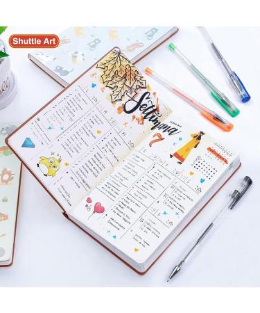 Shuttle Art 240 Pack Glitter Gel Pens - 120 Vibrant Colors - Perfect for Adult Coloring Books and Crafts - Includes 120 Refills - Buy Online on GoSupps.com