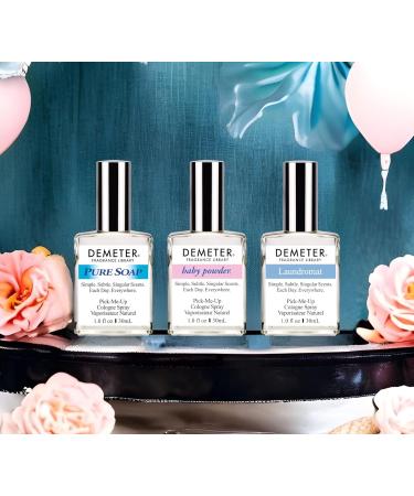 DEMETER Fresh And Clean Collection Set of 3 Unique Perfumes For Women Baby Powder Pure Soap Laundromat 1 Oz Each - Buy Online on GoSupps.com