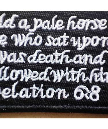 Revelation 6:8 Tactical Morale Badge - Pale Horse Death Emblem Patch - Buy Online on GoSupps.com