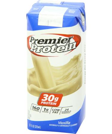 Premier Protein Shake Vanila Flavored 18 Pack/ 11 Fl Oz Net Wt 198 Fl Oz 198 Fluid_Ounces (546220) - Buy Online on GoSupps.com