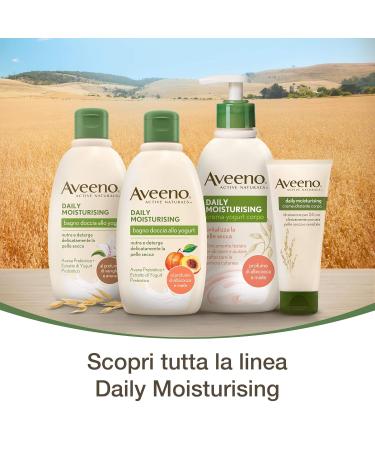 Aveeno Moisturising Body Cream for Dry Skin - Daily Yoghurt Formula 300 ml | Shop Internationally - Buy Online on GoSupps.com