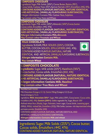  Cadbury Cadbury Large Milk Silk Chocolate Pack (1 x Plain Silk 150g 1 x Oreo Silk 130g 1 x Sparkling Silk 120g 1 x Roasted Almond Silk 143g 1 x Fruit & Nut Silk 137g and 1 x Hazelnut) - Buy Online on GoSupps.com