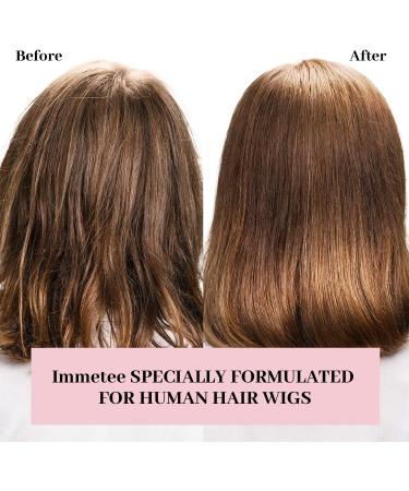 immetee 2 en 1 Shampoing et apr s-shampoing pour perruques prolonge la dur e de vie d'une perruque shampoing pour perruques.120ml/4.05fl oz (perruques naturelles) - Buy Online on GoSupps.com