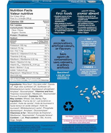 GERBER CEREAL Stage 1 - Rice Baby Food Cereals Starter Stage 227 g 6 Pack - PACKAGING MAY VARY Rice Cereal - Buy Online on GoSupps.com