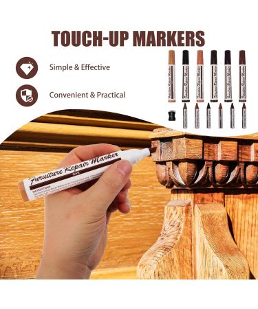 Shop Healvian Furniture Markers - Touch Up Repair Kit for Wood Floors & Furniture | 12-Piece Set with Felt Tip & Wax Crayons - International Shipping Available - Buy Online on GoSupps.com