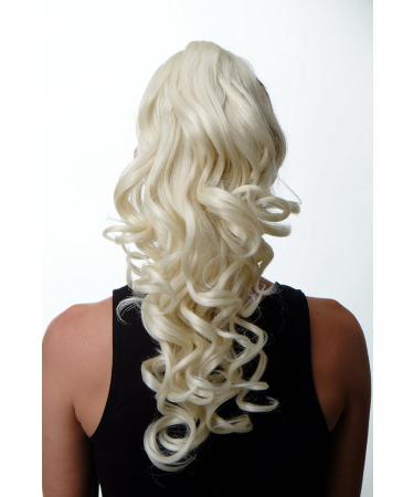 WIG ME UP SA09-613 Long 50 cm Curly Platinum Blonde Ponytail Braid - Premium Hairpiece for Stunning Looks - Buy Online on GoSupps.com