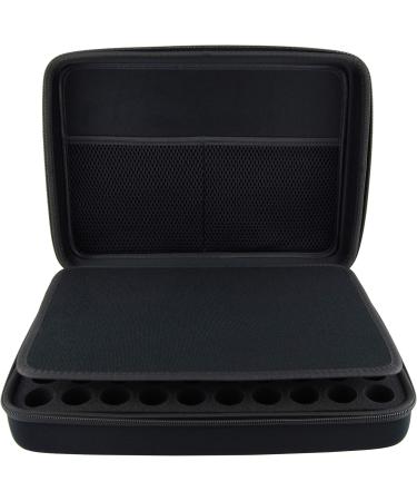 Oak Savanna Hard Shell Carrier Bag for 70 Essential Oil Bottles - Storage for 5ml 10ml 15ml - Compatible with DOTERRA & Young Living - Black - Buy Online on GoSupps.com