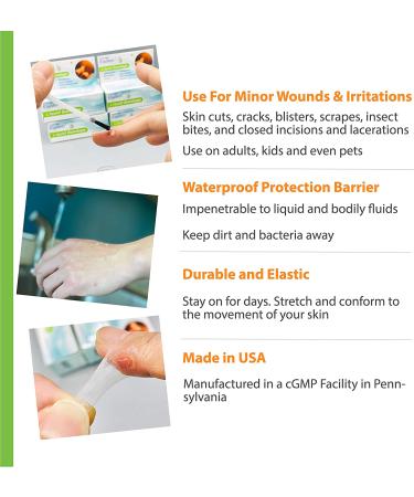 ElaSkin Liquid Bandage 0.4 Fl Oz - Waterproof & Stretchable Protection Against Dirt & Germs - Buy Online on GoSupps.com