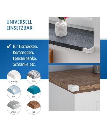 Reer Corner Protector Soft - 4 Pieces Bite-Proof Safe Tested White | International Shipping Available - Buy Online on GoSupps.com